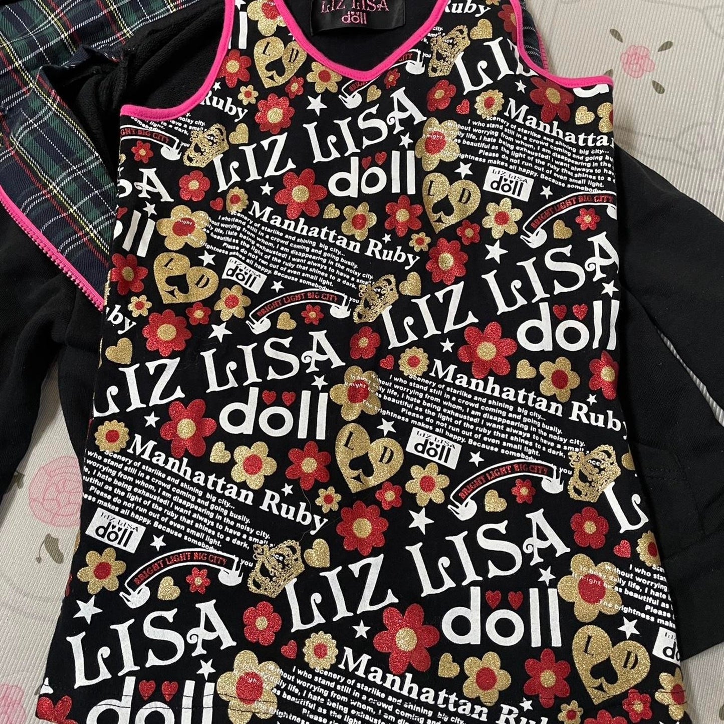 Liz Lisa Doll hoodie & tank top set | retro y2k streetwear6
