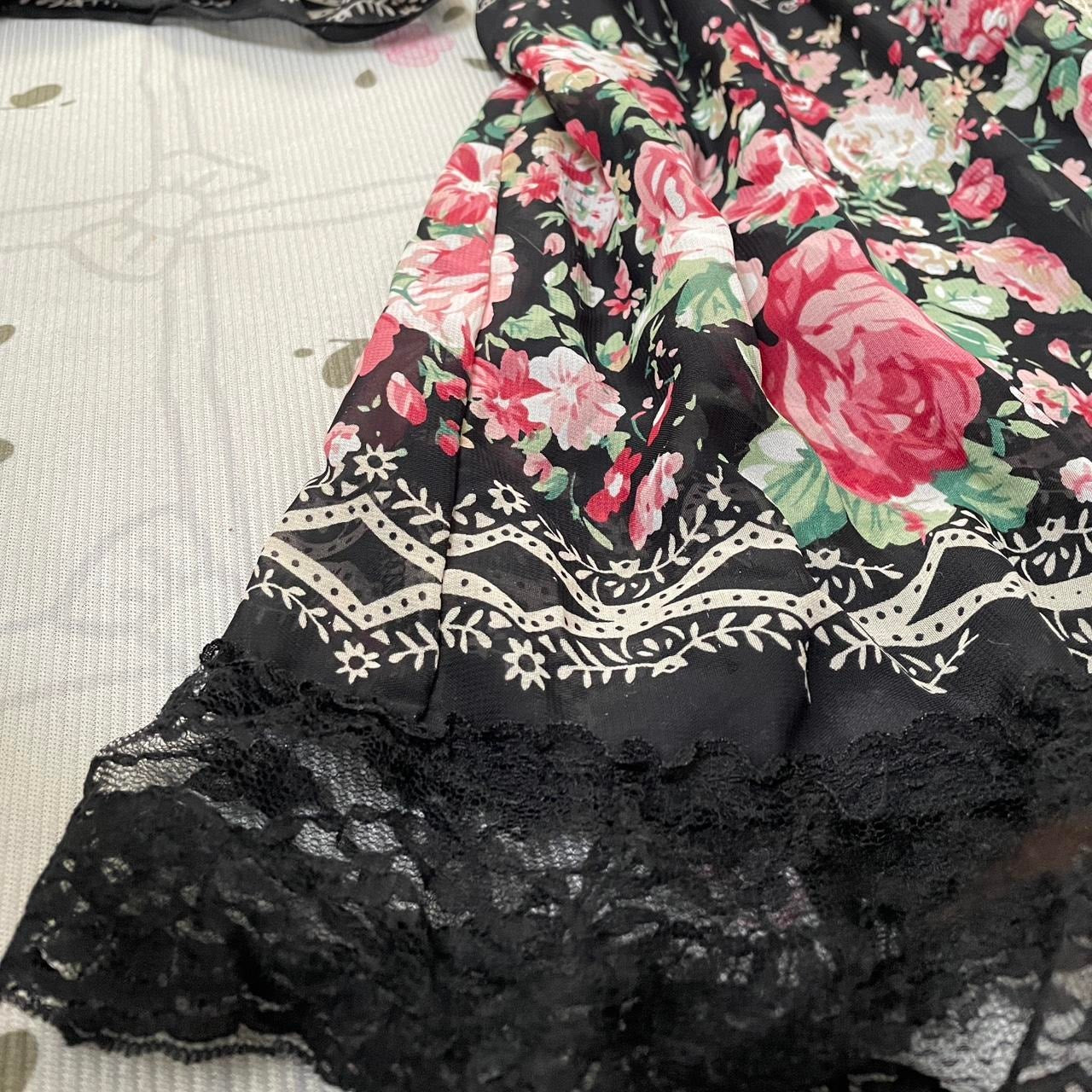 Japanese brand Axes Femme floral lace bohemian dress2