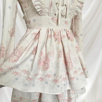 Liz Lisa two-piece floral set with lace-up detail romantic olita outfit 2