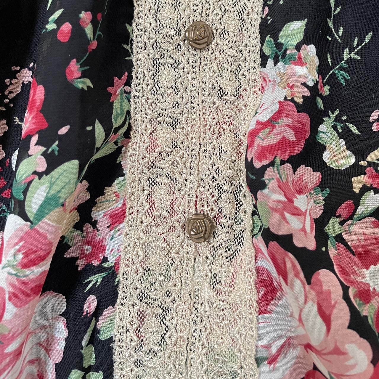 Japanese brand Axes Femme floral lace bohemian dress1
