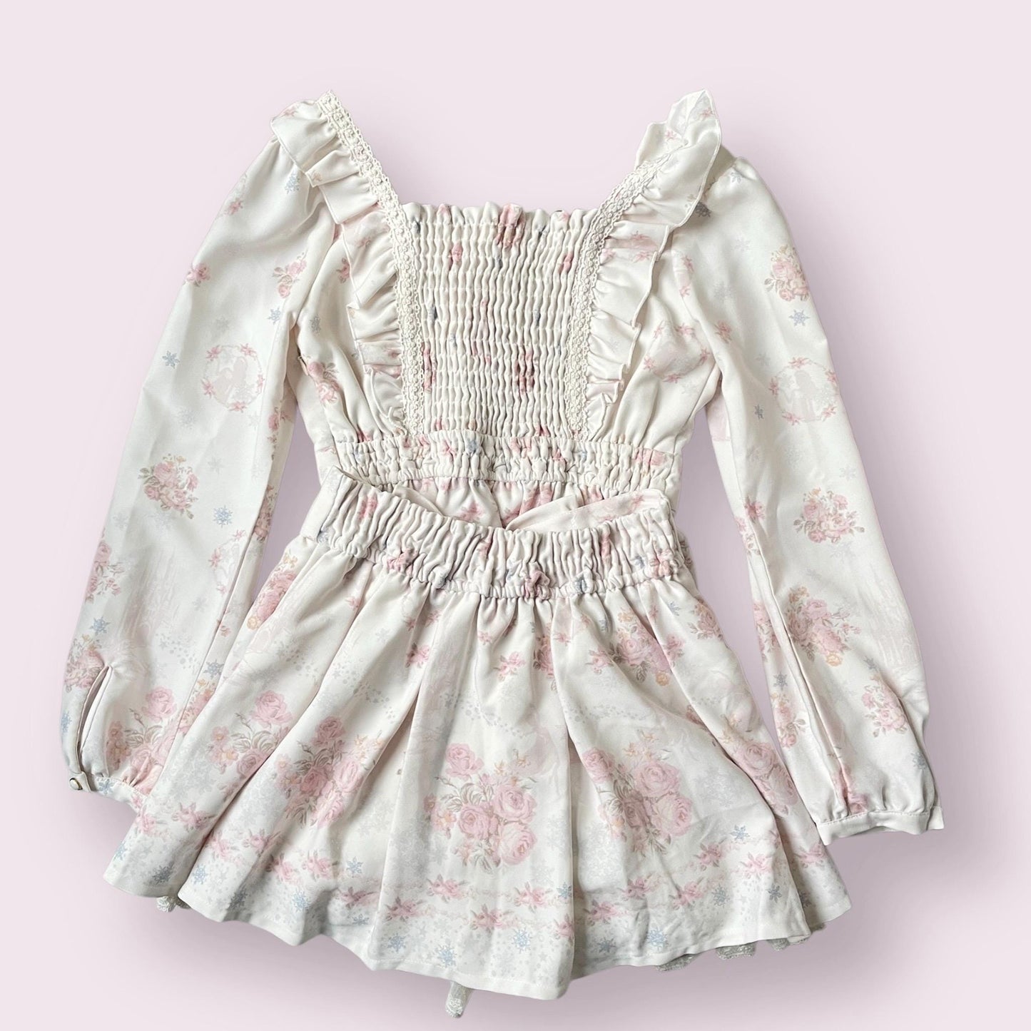 Liz Lisa two-piece floral set with lace-up detail romantic olita outfit 6
