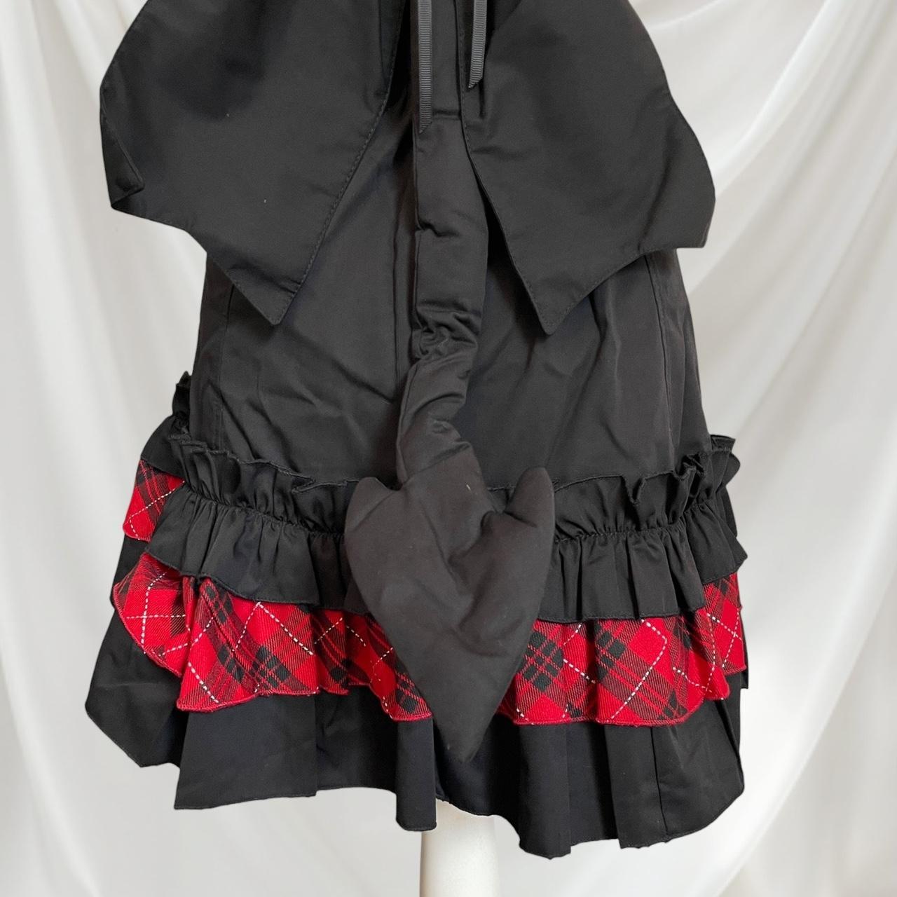 Bodyline JSK gothic Halloween bat-wing dress with plaid accents JP size M3