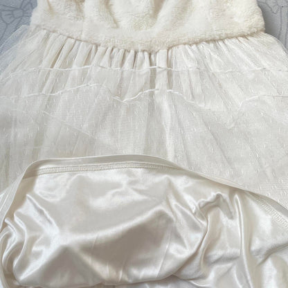 Ank Rouge fluffy mesh dress in white Japanese women girls sweet lolita princess7