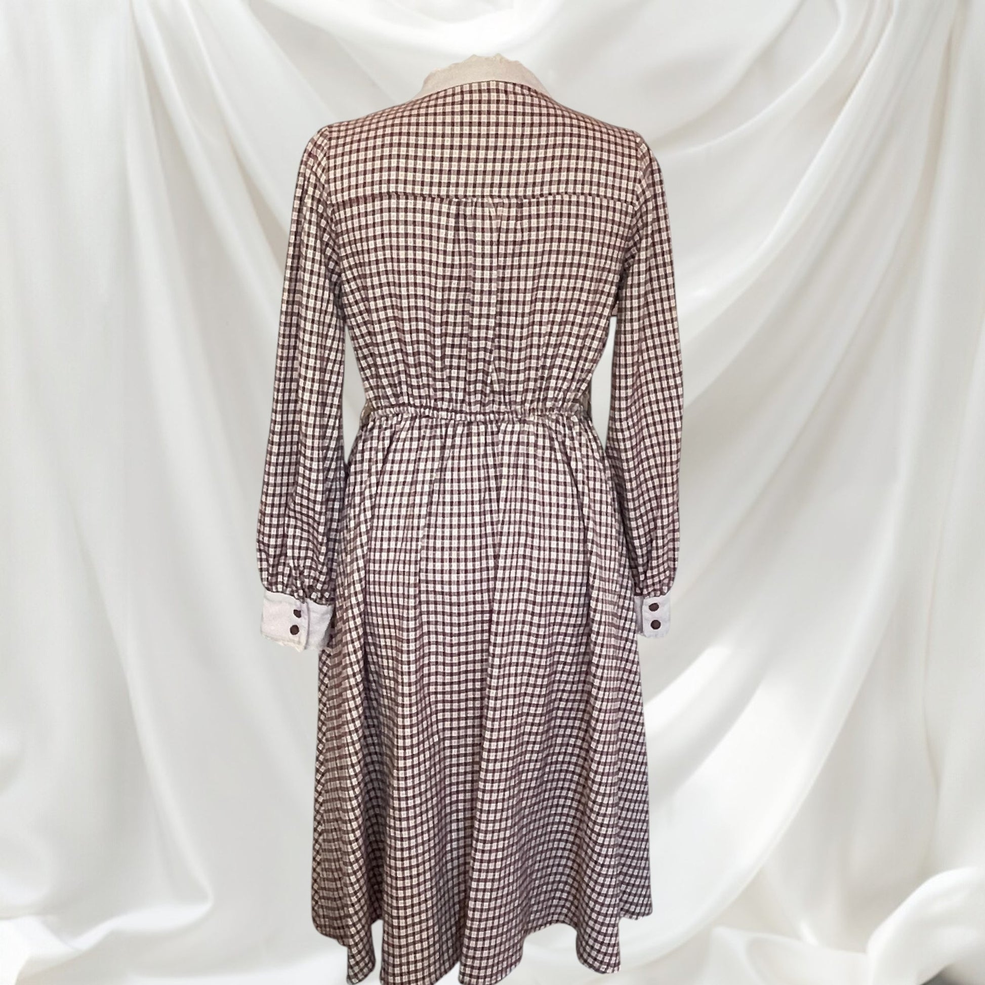  Axes femme checkered midi dress Japanese brand3