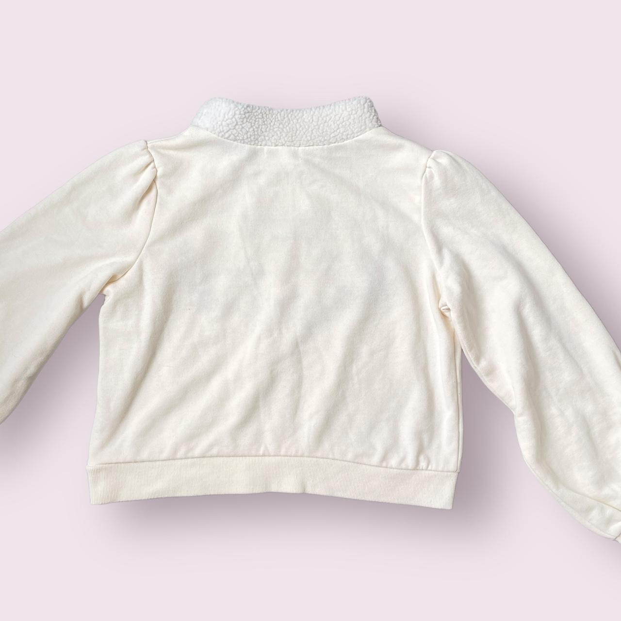 Liz Lisa white long sleeve top with pears embroidered floral and bow details1