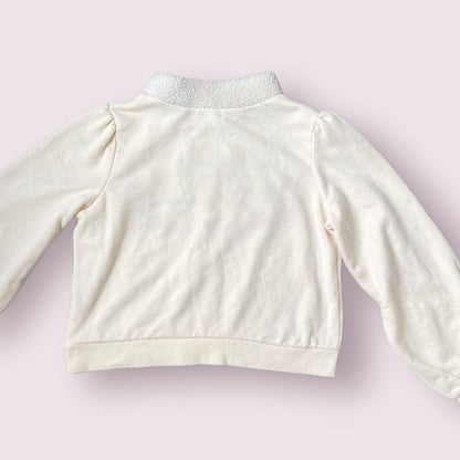 Liz Lisa white long sleeve top with pears embroidered floral and bow details1