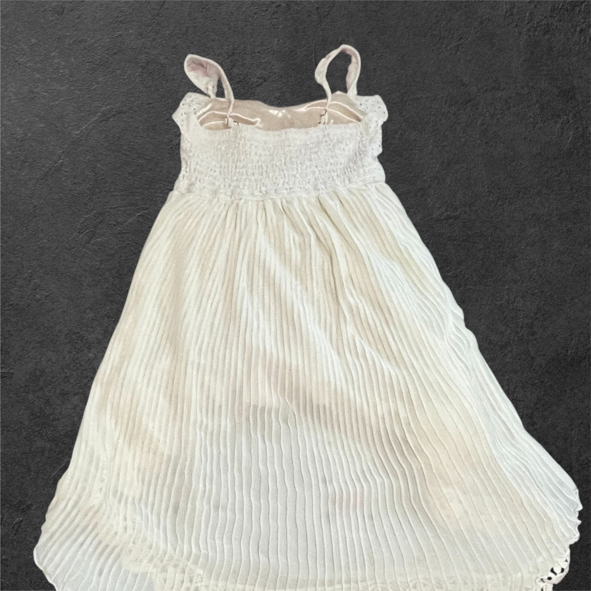 Liz Lisa Cream Asymmetrical Pleated Fairy Dress Lace Trim Kawaii Hime1