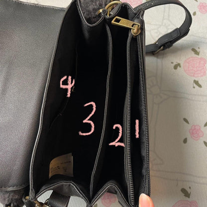 Axes Femme rare shoulder bag with buckle detail and plush handle 5