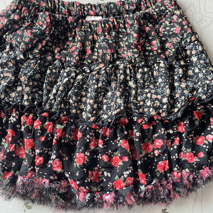 Japanese Vintage Layered Floral Skirt – Mori Kei / J-fashion3