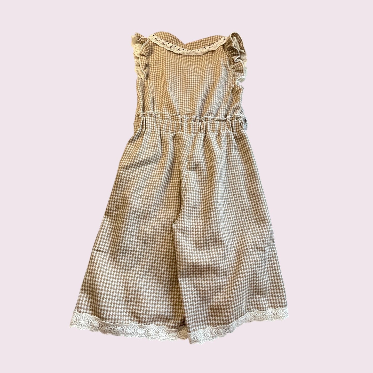 Liz Lisa gingham lace jumpsuit Old School style1