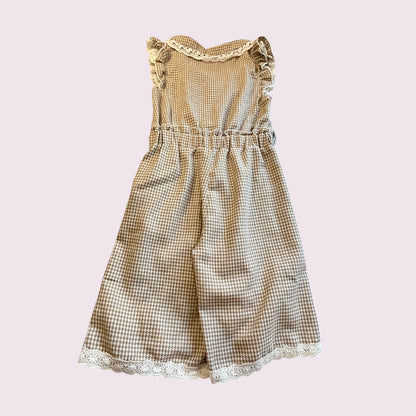 Liz Lisa gingham lace jumpsuit Old School style1