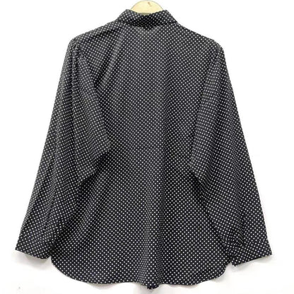 Vintage Japanese Polka Dot Button-Down Blouse1