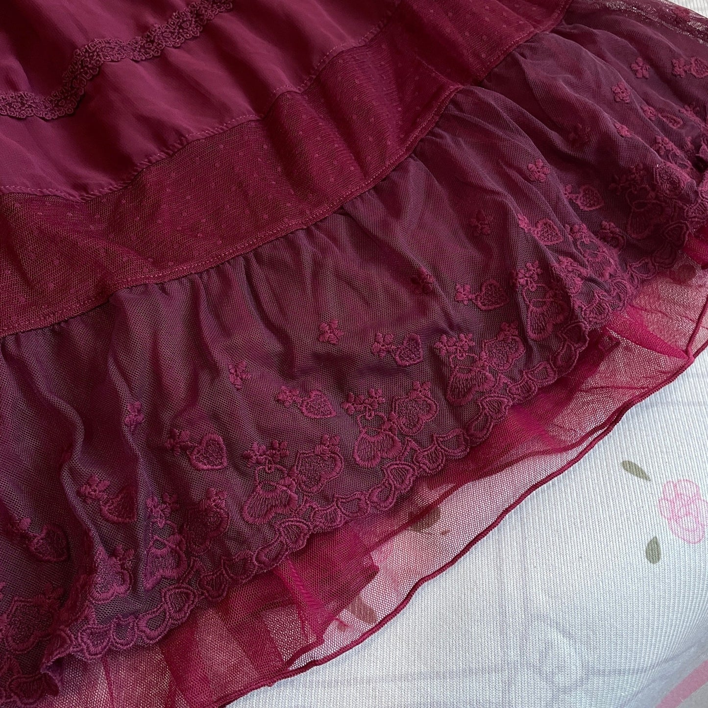 Axes Femme Burgundy Dress / Skirt, 2-Way Wear (Labels Removed)4