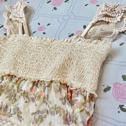 Axes femme floral lace babydoll dress5