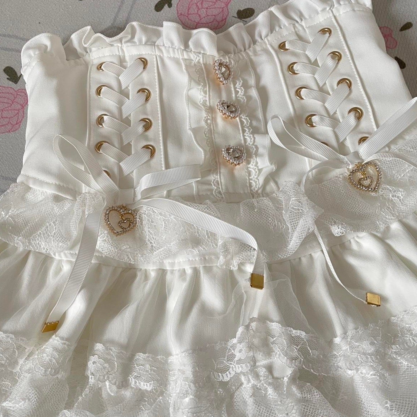 Liz Lisa white laceup corset skirt – dreamy himekaji style 3