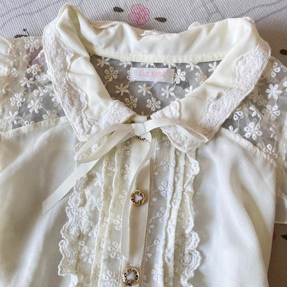 Liz Lisa lace blouse with ribbon bow – kawaii gyaru top2
