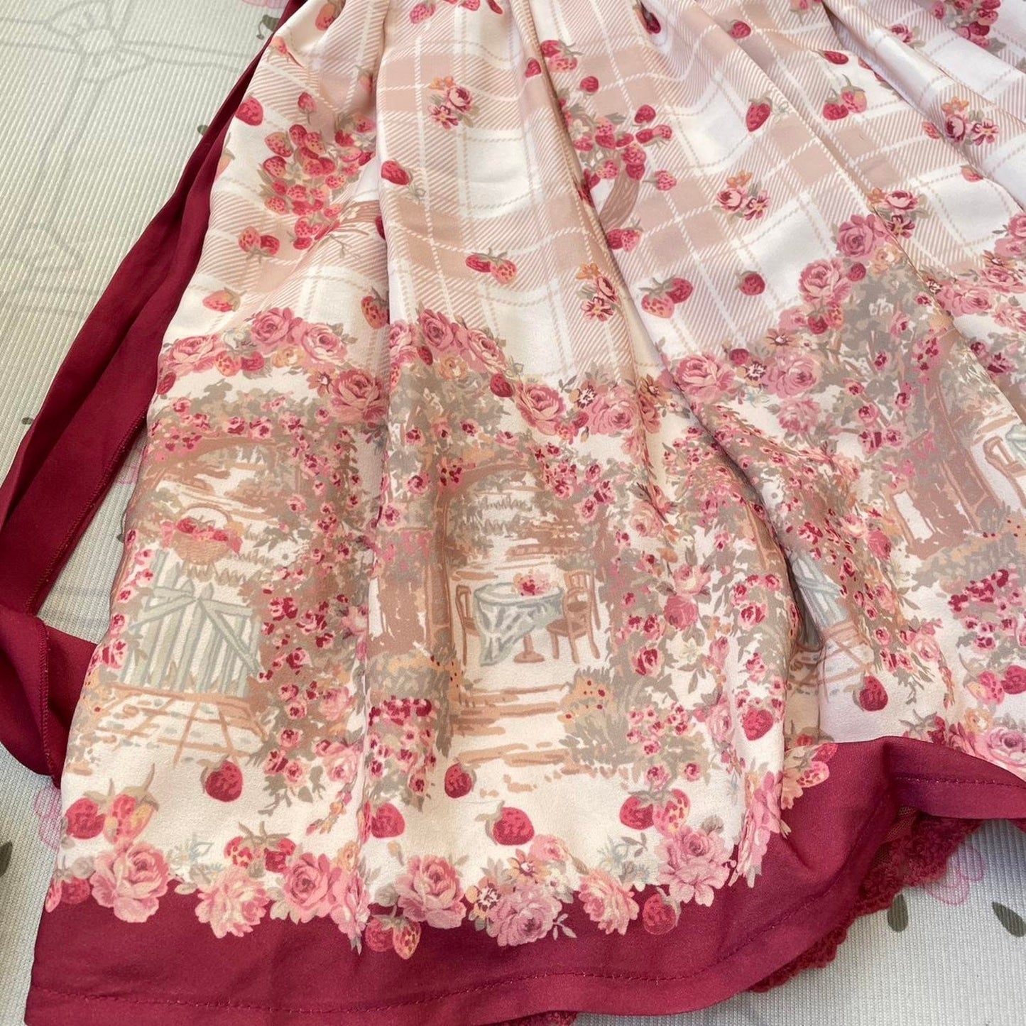 Liz Lisa cherry and rose print onesize dress 6