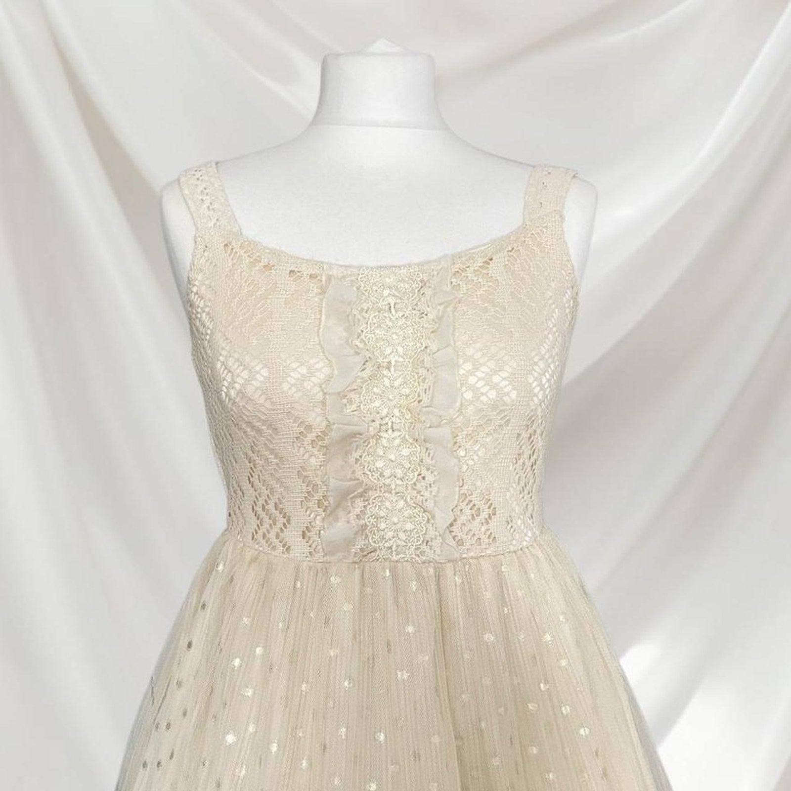 Axes femme tiered lace tulle dress 3