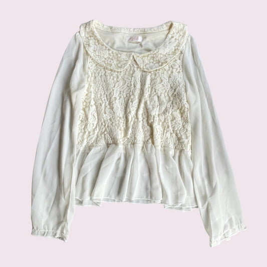 Liz Lisa Ivory Lace Blouse – Himekaji / Romantic Vintage Style0