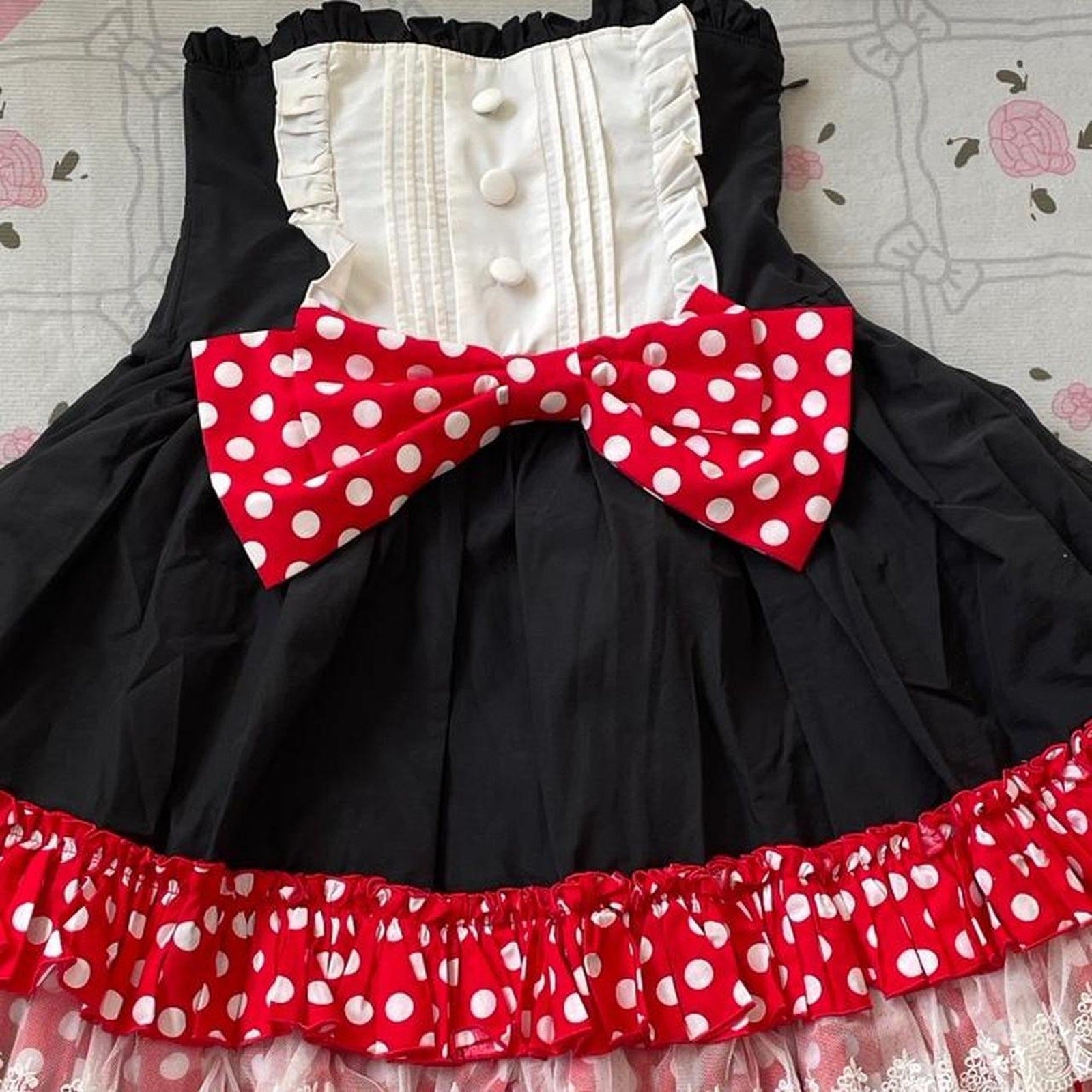 Atelier Pierrot × Disney Minnie Mouse corset skirt – detachable bow clip4