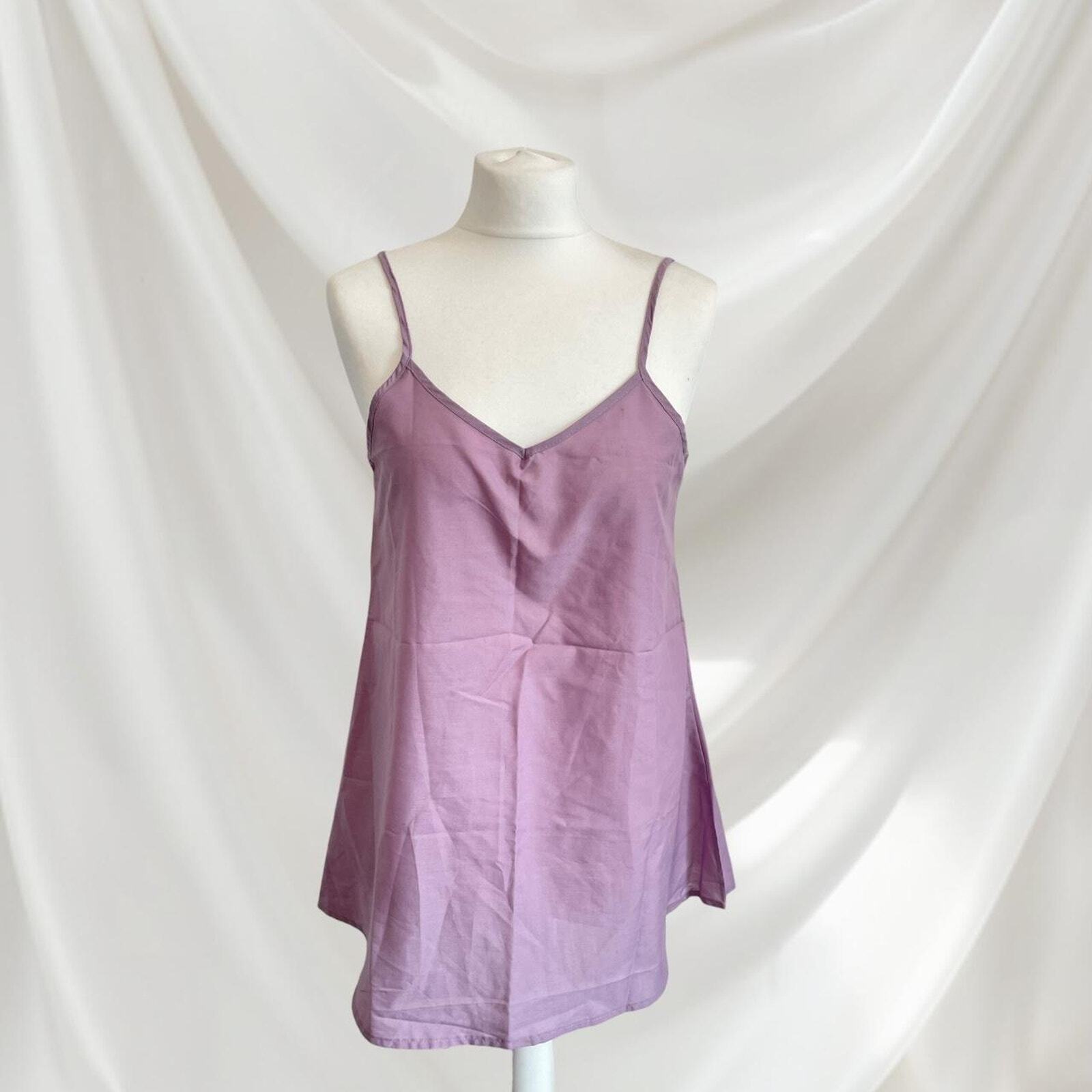 Axes Femme lavender lace dress with bow accent Two-piece set 4