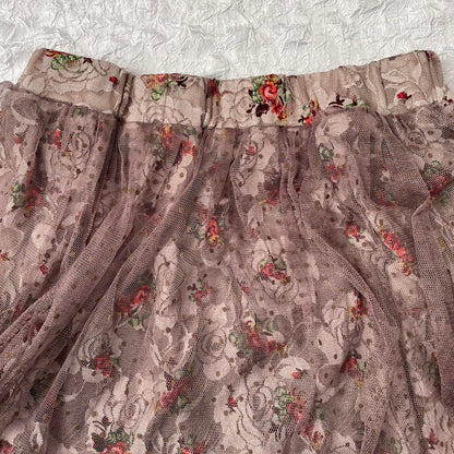 Vintage skirt three layers best fit uk 6/8, XS/S3