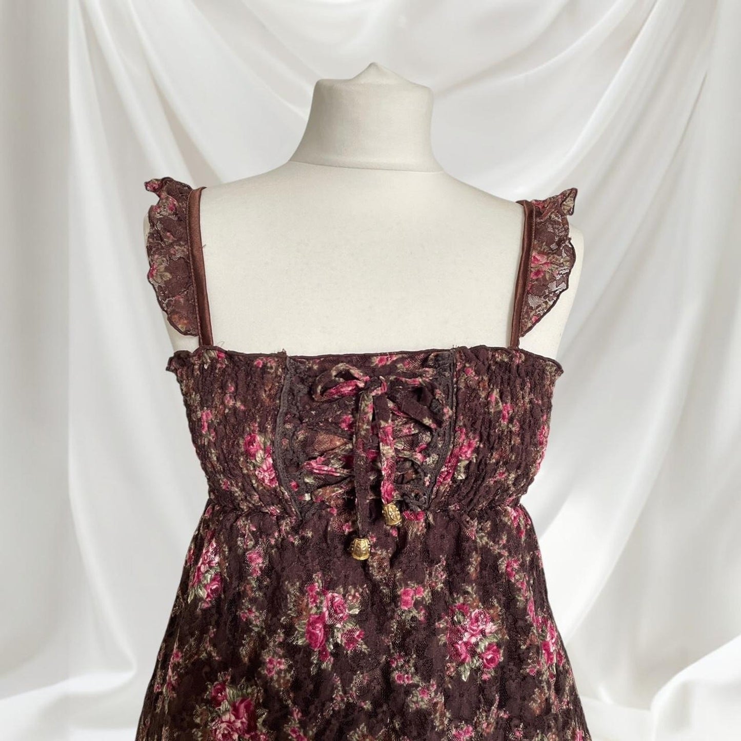 Liz Lisa floral laceup dress – rare classic old school himekaji2