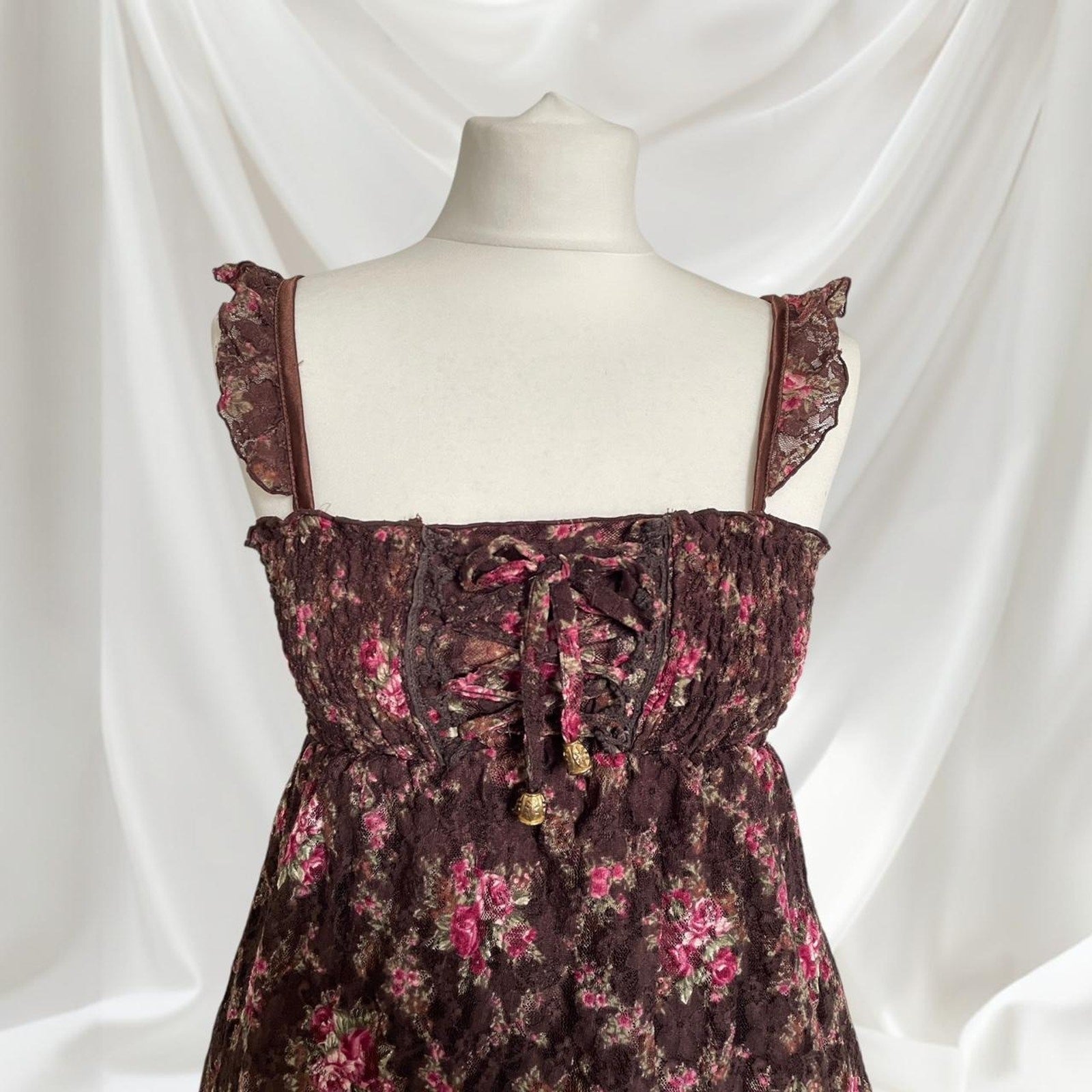 Liz Lisa floral laceup dress – rare classic old school himekaji2