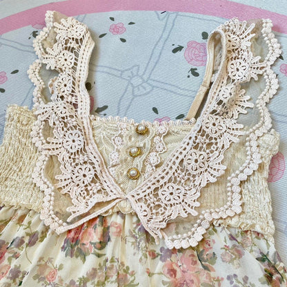 Axes femme floral lace babydoll dress2