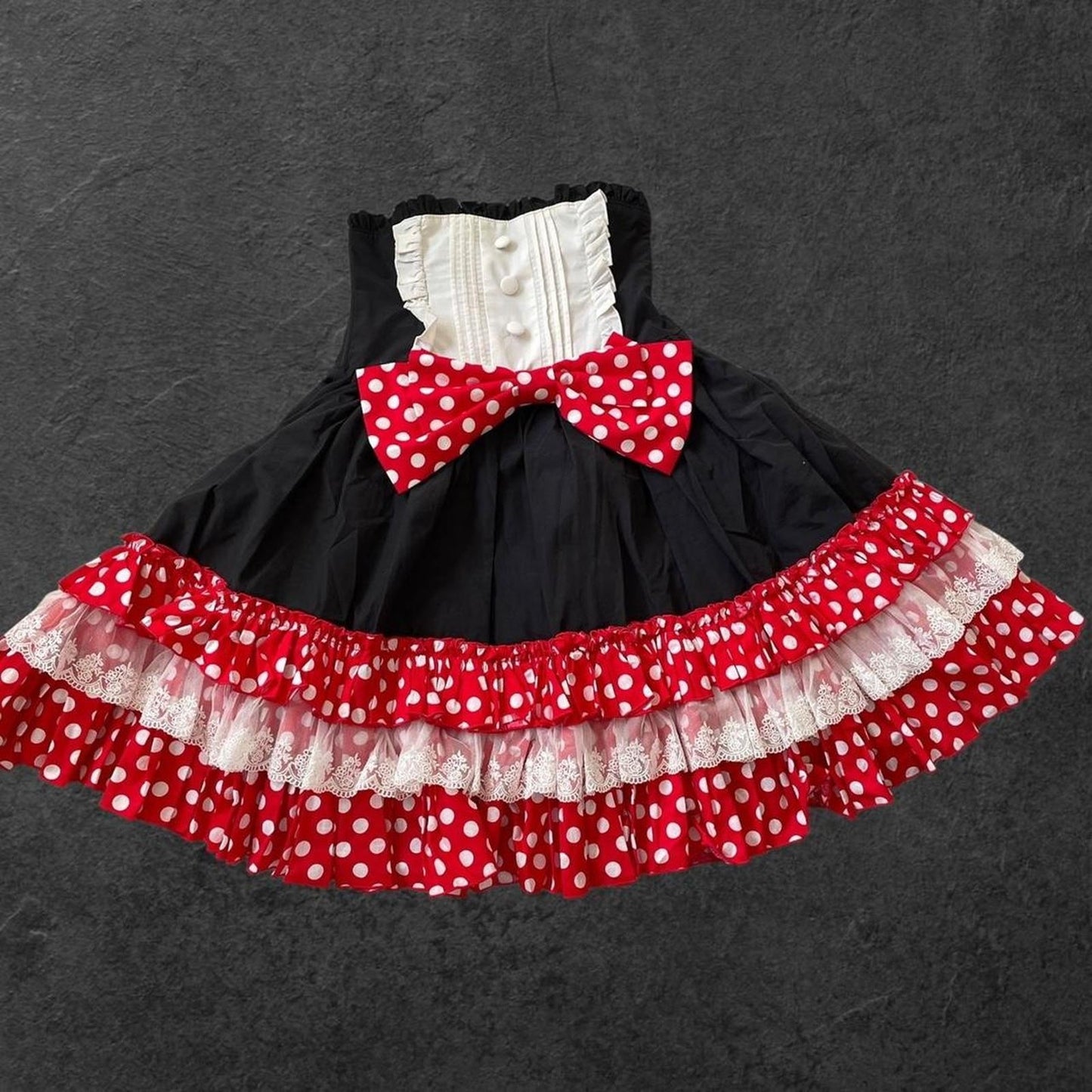 Atelier Pierrot × Disney Minnie Mouse corset skirt – detachable bow clip2