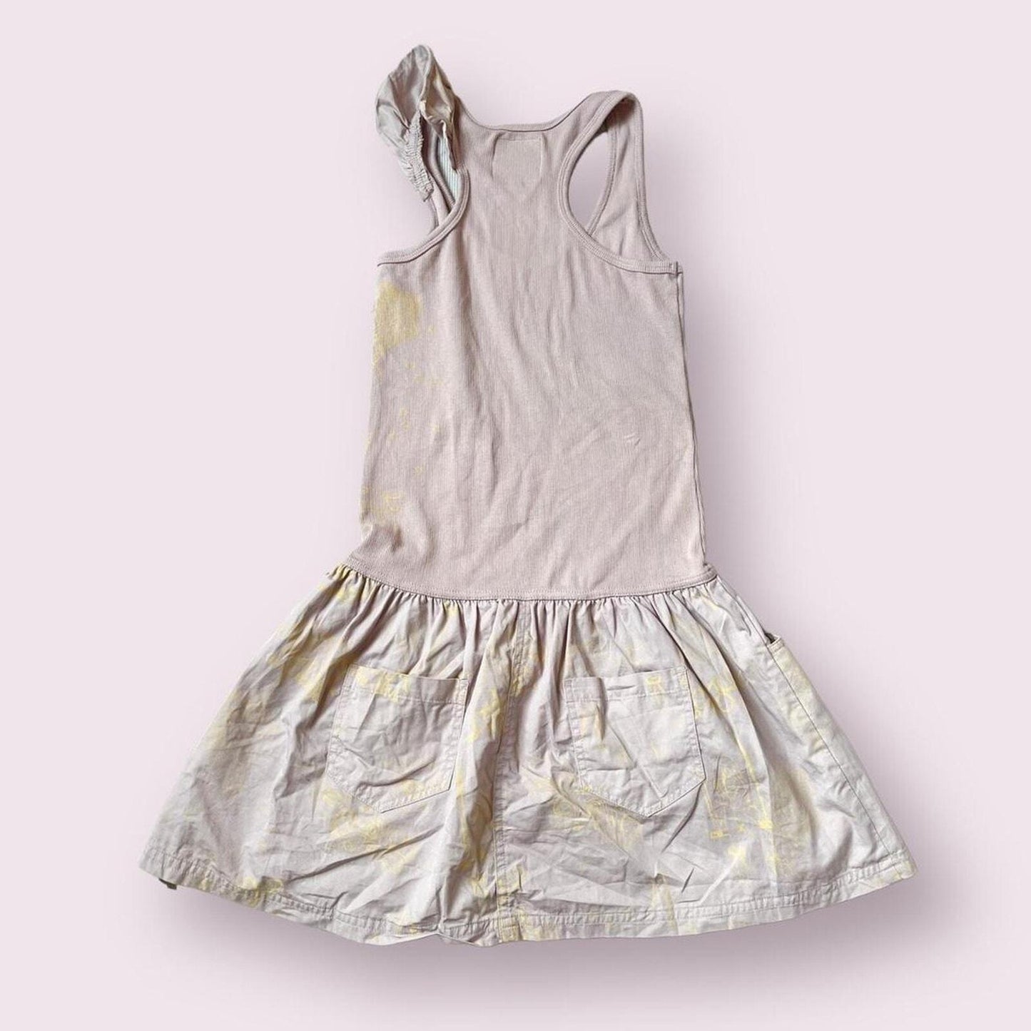 Sleeveless flared mini dress details1