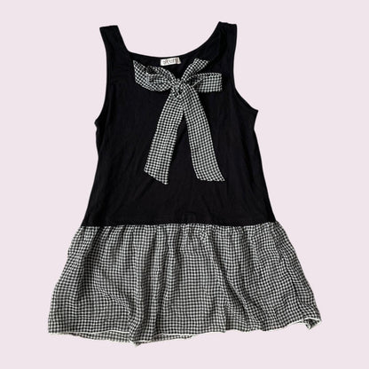 Axes Femme versatile halter top with adjustable bow tie and flared hem1