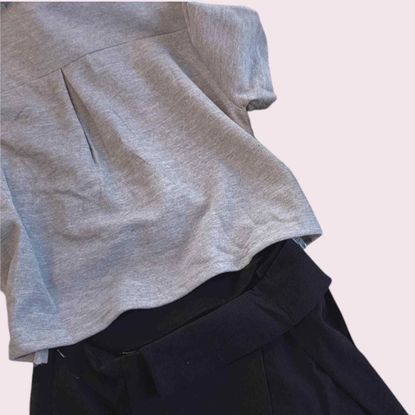Academia girls style irregular pleated dress3