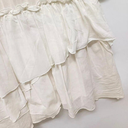 Japan vintage ivory tiered dress with soft flowy layers3