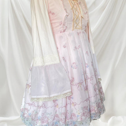Liz Lisa longsleeve floral laceup dress 1