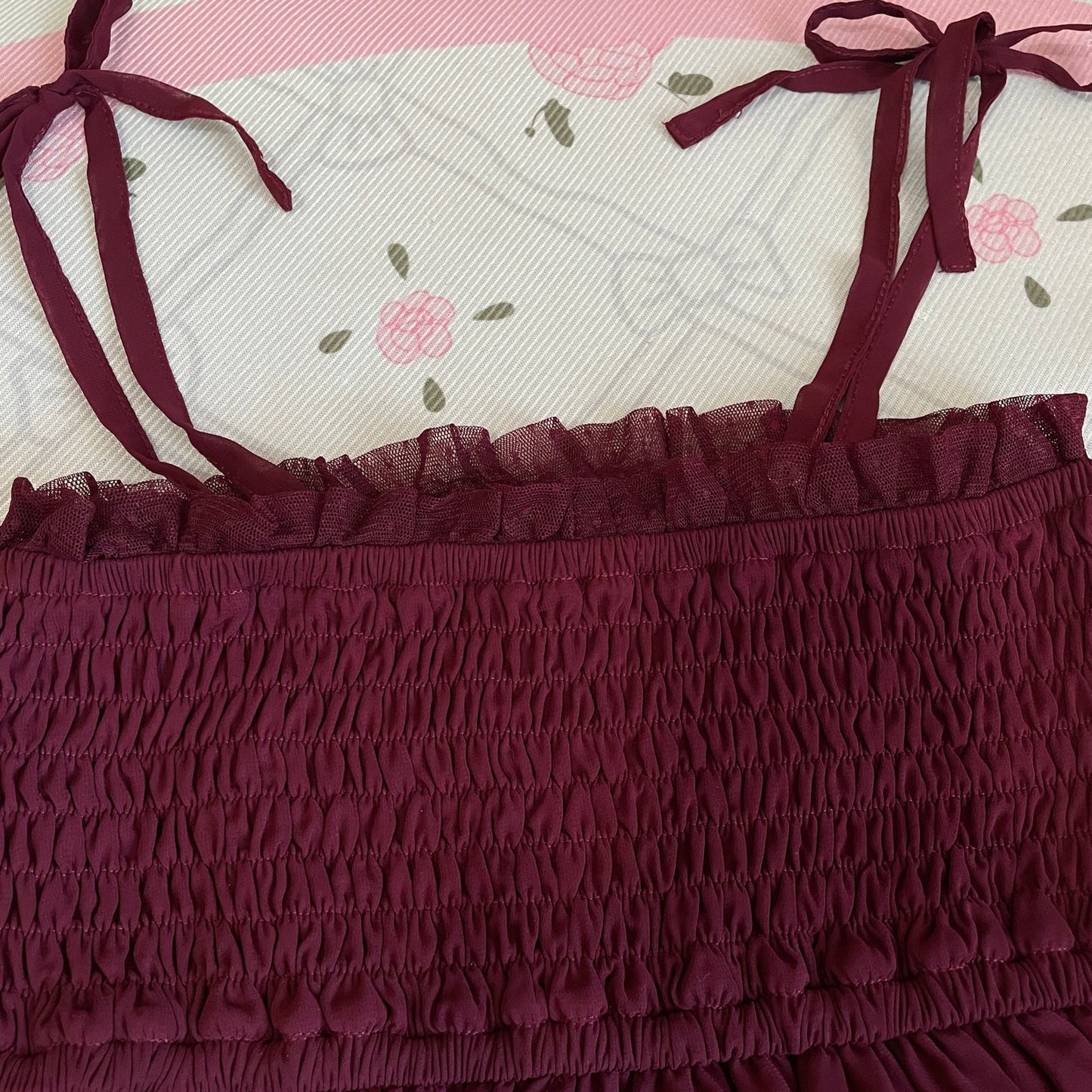 Axes Femme Burgundy Dress / Skirt, 2-Way Wear (Labels Removed)3