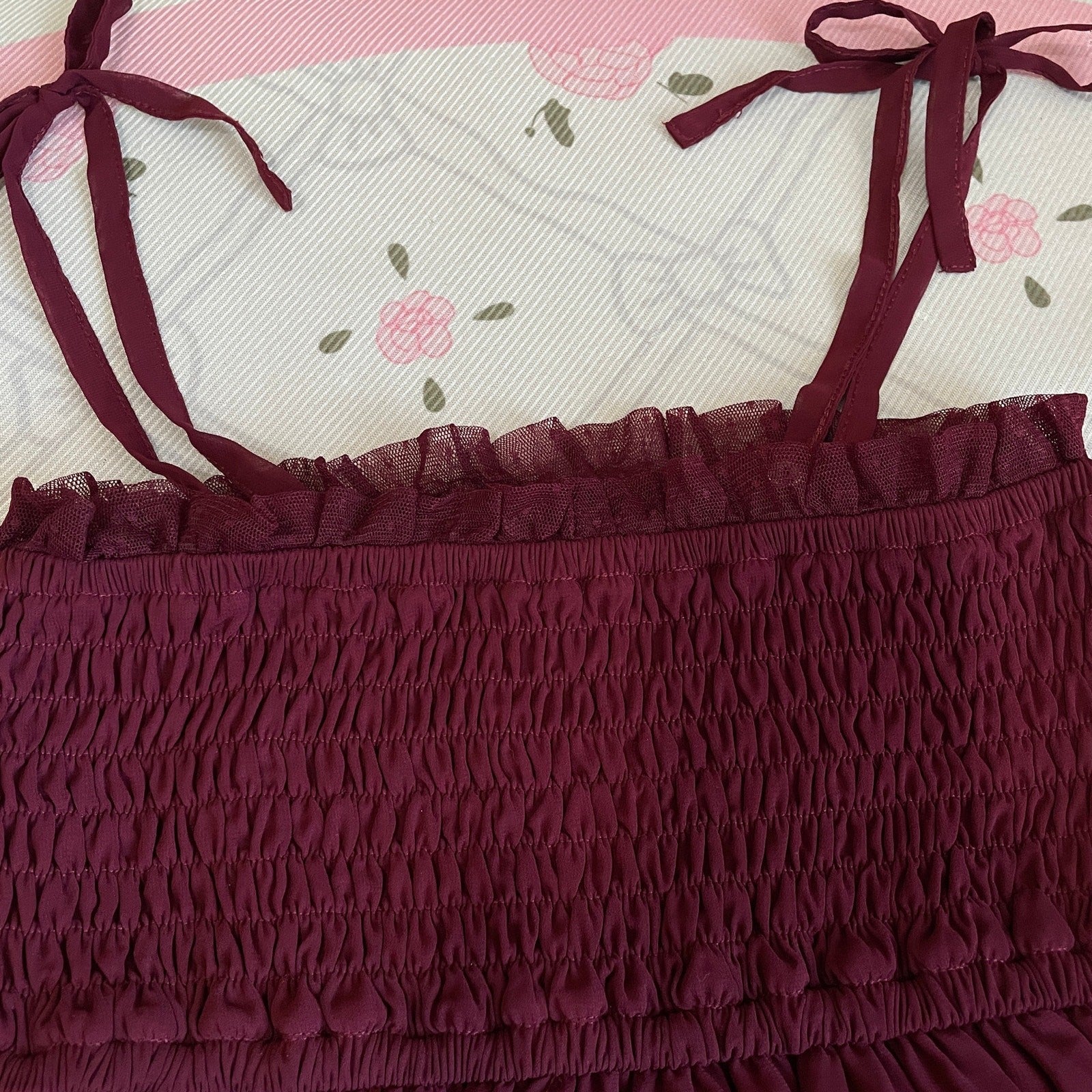 Axes Femme Burgundy Dress / Skirt, 2-Way Wear (Labels Removed)3