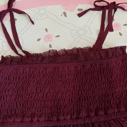 Axes Femme Burgundy Dress / Skirt, 2-Way Wear (Labels Removed)3