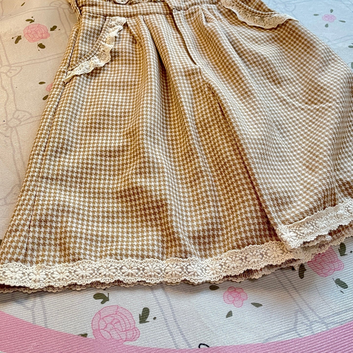Liz Lisa gingham lace jumpsuit Old School style5