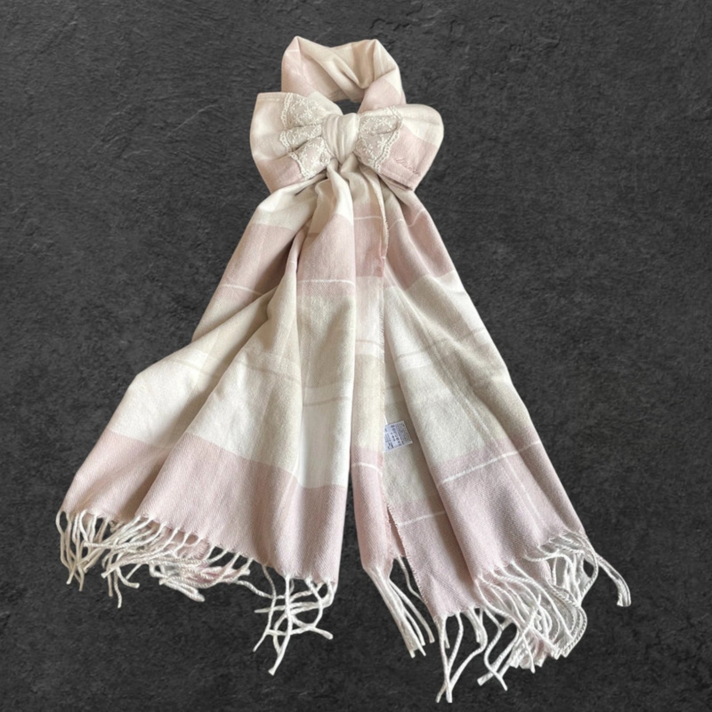 Liz Lisa Check Scarf with Detachable Bow – Himekaji / Sweet Lolita Style2