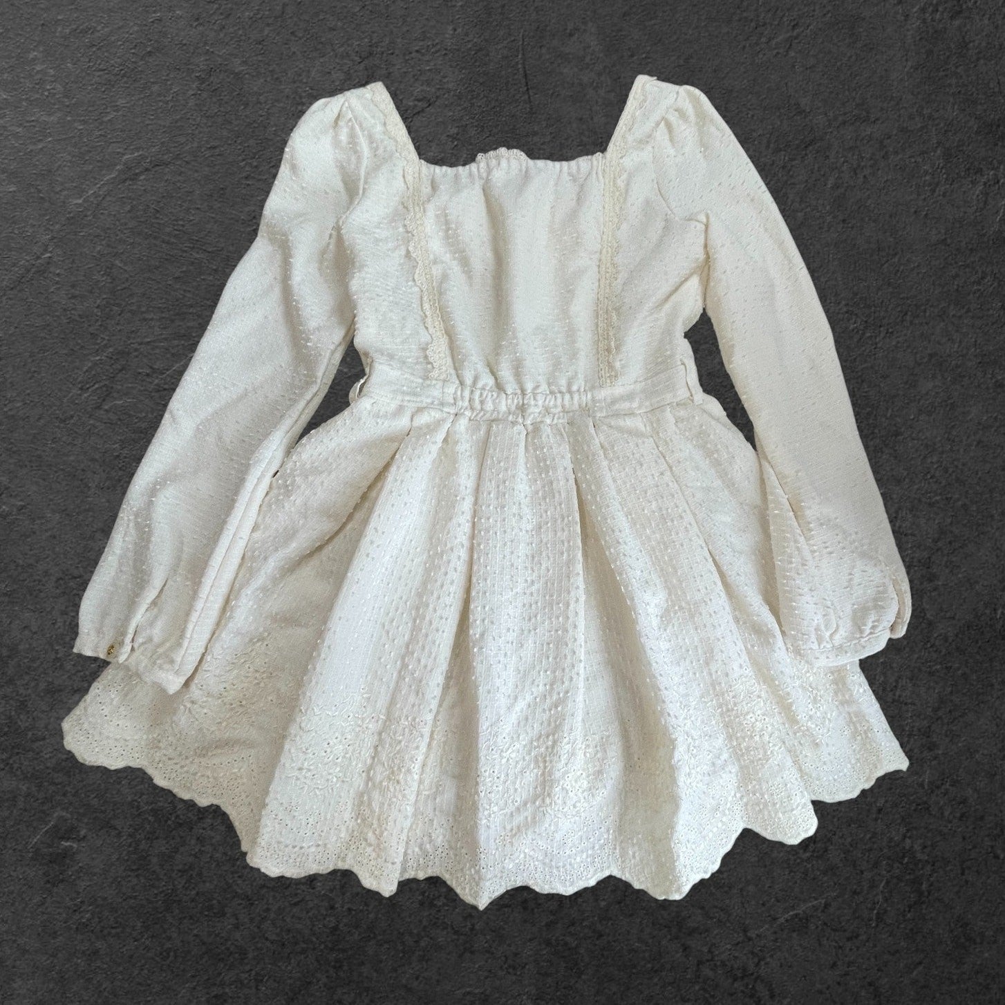 Liz Lisa White Dobby Lace Mini Dress Ryousangata Kawaii Girly Kei1