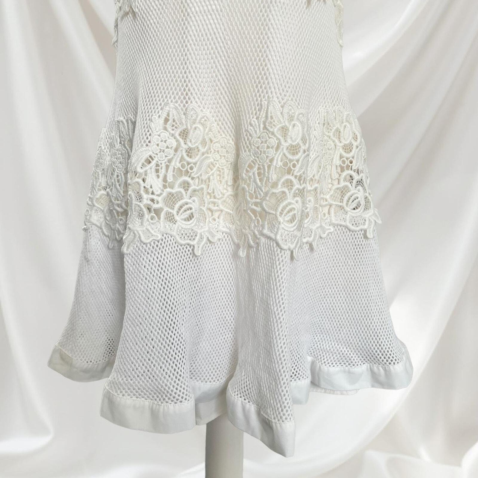 Japanese brand Snidel white dress two-piece with a mesh outer dress1