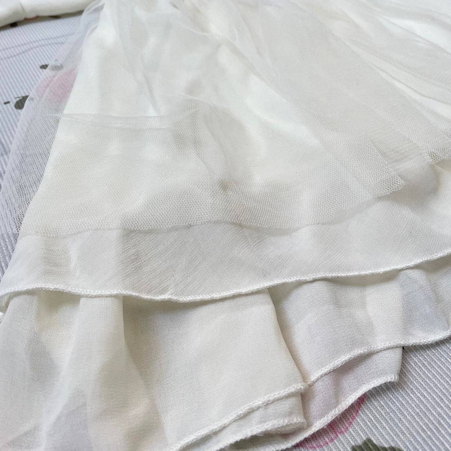 Japanese brand Snidel lace dress with embellished collar and layered skirt5