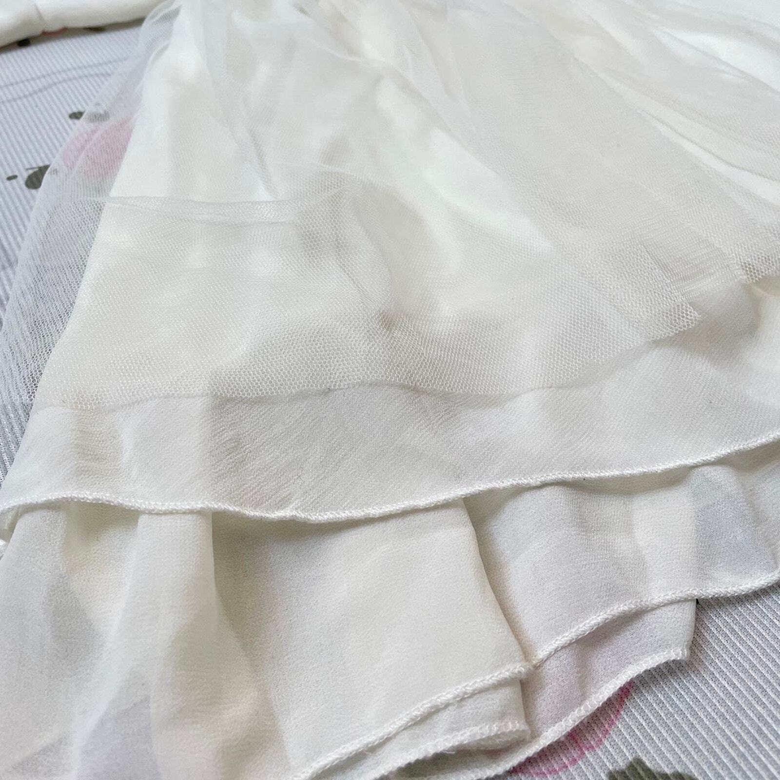 Japanese brand Snidel lace dress with embellished collar and layered skirt5