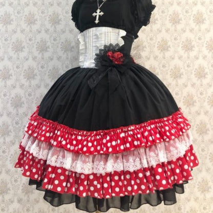 Atelier Pierrot × Disney Minnie Mouse corset skirt – detachable bow clip1