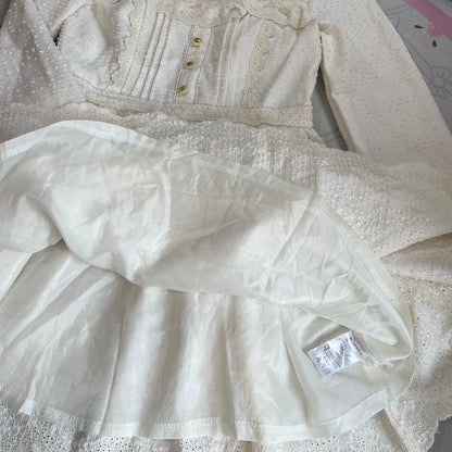 Liz Lisa White Dobby Lace Mini Dress Ryousangata Kawaii Girly Kei4