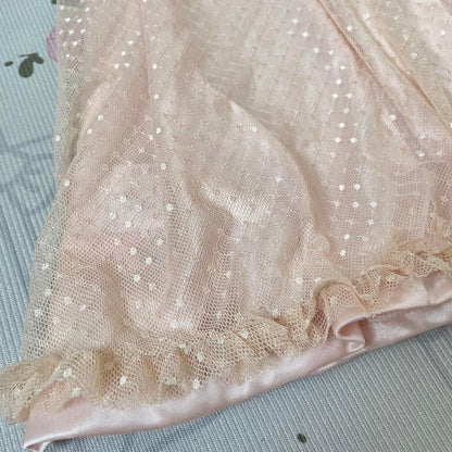 Ank rouge soft pink skirt with ruffle hem free size2
