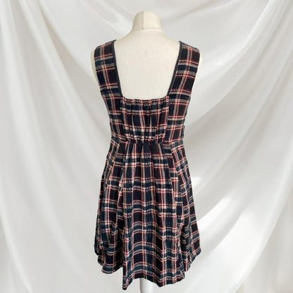 Axes Femme plaid dress with embroidery detail one-size1