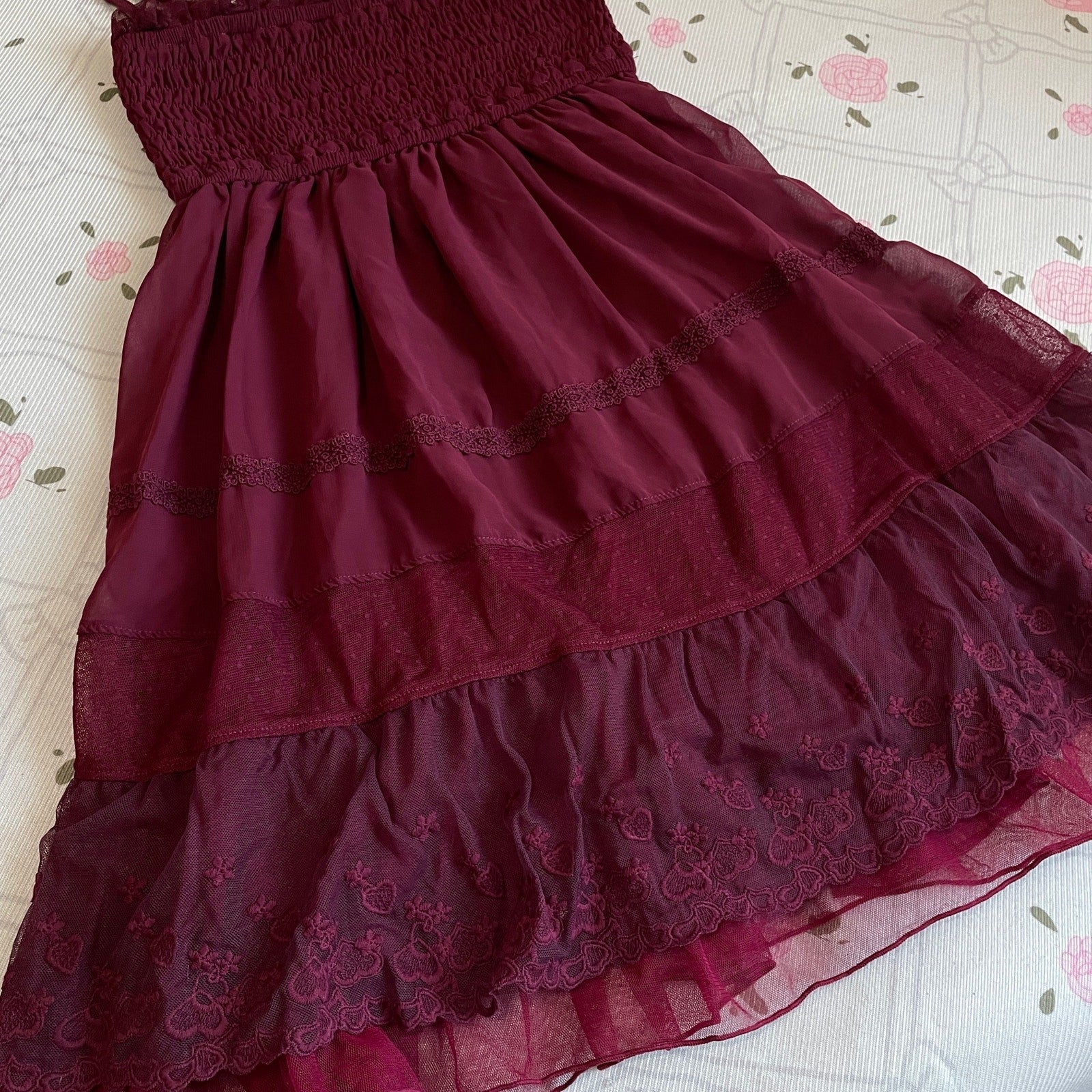 Axes Femme Burgundy Dress / Skirt, 2-Way Wear (Labels Removed)2