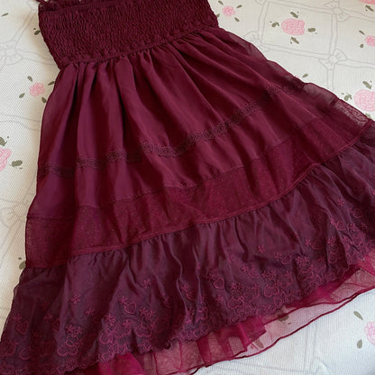 Axes Femme Burgundy Dress / Skirt, 2-Way Wear (Labels Removed)2
